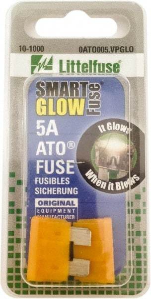 Value Collection - 5 Amp, Automotive Fuse - Tan, Littlefuse ATO005 - Exact Industrial Supply