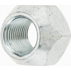 Value Collection - 1/2-20 Zinc Finish Open Wheel Nut - 13/16" Hex, 5/8" Overall Length, 60° Seat Angle - Exact Industrial Supply