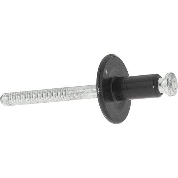 Value Collection - Large Flange Head Aluminum Peel Blind Rivet - Steel Mandrel, 3/32" to 9/64" Grip, 3/4" Head Diam, - Exact Industrial Supply