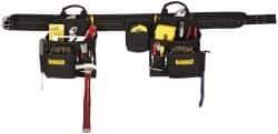 DeWALT - 29 to 46" Waist Apron - 16 Pocket, Black, Polyester - Exact Industrial Supply