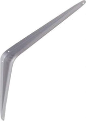 National Mfg. - 100 Lb Capacity, Gray Shelf Brackets - 12" Long x 14" High x 1.9" Wide - Exact Industrial Supply