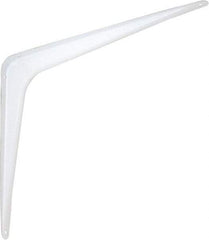 National Mfg. - 100 Lb Capacity, White Shelf Brackets - 12" Long x 14" High x 1.9" Wide - Exact Industrial Supply