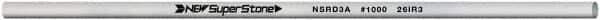 Value Collection - Round Ceramic Finishing Stick - 50mm Long x 3.175mm Wide, 1,000 Grit - Exact Industrial Supply