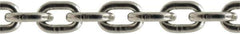 Value Collection - 3/8" Welded Stainless Steel Chain - 3,500 Lb Capacity, Grade 43, 400' Long, Polished Finish - Exact Industrial Supply