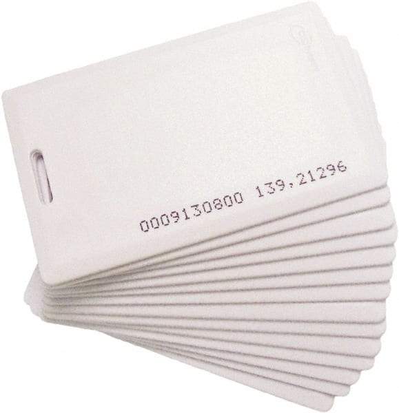 Acroprint Time Recorder - 4" Wide x 0.1458" Long, White Proximity Badge - For TimeQplus Proximity System, FaceVerify & ATR 360 Biometric Clock - Exact Industrial Supply