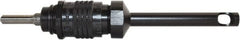 Zephyr Tool Group - 1/4" Cutter Capacity, 10-32 Steel Adjustable Stop Countersink Cage - Exact Industrial Supply