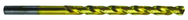 13/64 Dia. - Cobalt Taper Length Drill - 130° Split Point - TiN - Exact Industrial Supply