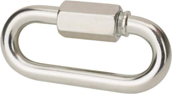 Value Collection - Q235 Grade Blue Zinc Plating A3 Quick Link - 3/8" Diameter, 2,200 Lb Load Limit - Exact Industrial Supply