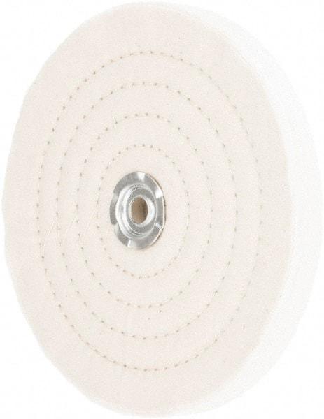 Value Collection - 8" Diam x 3/4" Thick Unmounted Buffing Wheel - 60 Ply, Polishing, 1" Arbor Hole, Medium Density - Exact Industrial Supply
