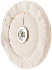 Value Collection - 6" Diam x 3/4" Thick Unmounted Buffing Wheel - 60 Ply, Polishing, 1" Arbor Hole, Medium Density - Exact Industrial Supply