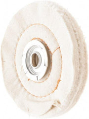 Value Collection - 4" Diam x 3/4" Thick Unmounted Buffing Wheel - 60 Ply, Polishing, 1" Arbor Hole, Medium Density - Exact Industrial Supply