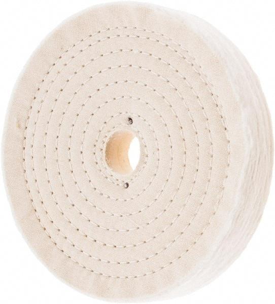 Value Collection - 7" Diam x 1" Thick Unmounted Buffing Wheel - 80 Ply, Polishing, 1" Arbor Hole, Hard Density - Exact Industrial Supply