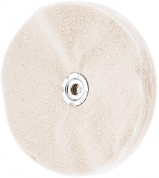 Value Collection - 8" Diam x 1/2" Thick Unmounted Buffing Wheel - 50 Ply, Polishing, 1" Arbor Hole, Soft Density - Exact Industrial Supply