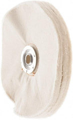 Value Collection - 6" Diam x 1/2" Thick Unmounted Buffing Wheel - 50 Ply, Polishing, 1" Arbor Hole, Soft Density - Exact Industrial Supply