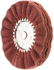 Value Collection - 12" Diam x 6" Thick, Hard Mounted Polishing Wheel - 2 Ply, Coarse Grade, 1-1/4" Shank Diam - Exact Industrial Supply