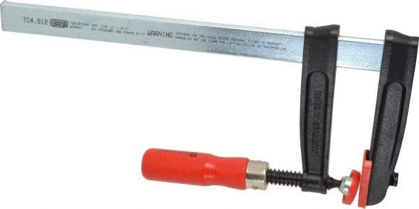 Bessey - 12" Capacity, 4-1/2" Throat Depth Steel Bar Clamp - 950 Lb Clamping Pressure, 16" OAL - Exact Industrial Supply