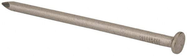 Made in USA - 20D, 6 Gauge, 4" OAL Common Nails - Smooth Shank, T304 Stainless Steel - Exact Industrial Supply