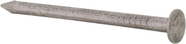 Made in USA - 3D, 14 Gauge, 1-1/4" OAL Common Nails - Smooth Shank, Aluminum - Exact Industrial Supply