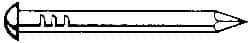 Value Collection - 8D, 12 Gauge, 2-1/2" OAL Siding Nails - Smooth Shank, Grade 2 Steel, Uncoated - Exact Industrial Supply