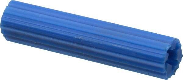 Value Collection - 5/16" Diam, 5/16" Drill, 1-1/2" OAL, 1-1/8" Min Embedment Plug Concrete Anchor - Plastic - Exact Industrial Supply