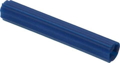 Value Collection - 5/16" Diam, 5/16" Drill, 2" OAL, 1-1/8" Min Embedment Plug Concrete Anchor - Plastic - Exact Industrial Supply