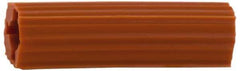 Value Collection - 5/8" Diam, 5/8" Drill, 2-1/2" OAL, 1" Min Embedment Plug Concrete Anchor - Plastic - Exact Industrial Supply