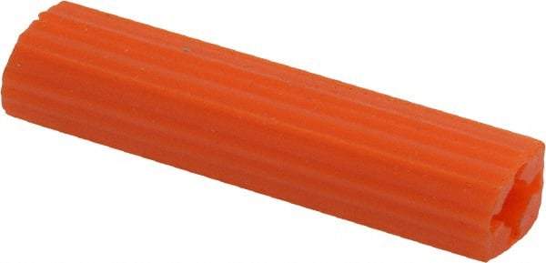 Value Collection - 3/8" Diam, 3/8" Drill, 2" OAL, 1-1/8" Min Embedment Plug Concrete Anchor - Plastic - Exact Industrial Supply