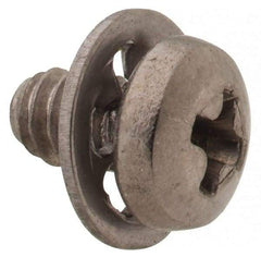 Value Collection - #4-40 UNC, 3/16" Length Under Head Phillips Drive Machine Screw - Pan Head, Grade 18-8 Stainless Steel, Internal Tooth - Exact Industrial Supply