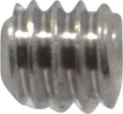 Value Collection - #5-40 UNC, 1/8" OAL, Cup Point Set Screw - Grade 18-8 Stainless Steel, 1/16" Key - Exact Industrial Supply