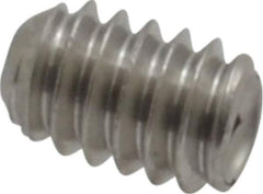 Value Collection - #5-40 UNC, 3/16" OAL, Cup Point Set Screw - Grade 18-8 Stainless Steel, 1/16" Key - Exact Industrial Supply
