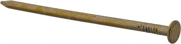 Value Collection - 12D, 10 Gauge, 3-1/4" OAL Sinker Nails - Smooth Shank, Grade 2 Steel, Cement Coated Finish - Exact Industrial Supply