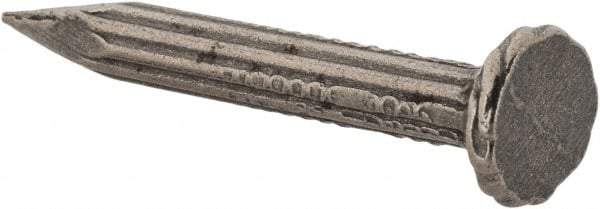 Value Collection - 9 Gauge, 1-1/4" OAL Masonry Nails - Fluted Shank, Grade 2 Steel, Uncoated - Exact Industrial Supply