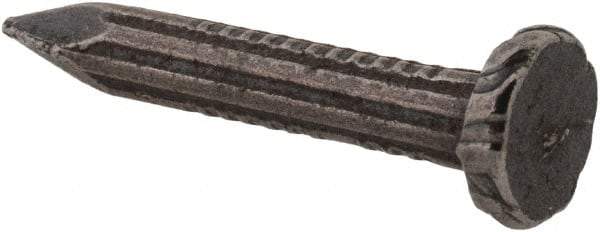 Value Collection - 9 Gauge, 1" OAL Masonry Nails - Fluted Shank, Grade 2 Steel, Uncoated - Exact Industrial Supply