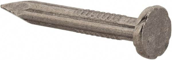 Value Collection - 9 Gauge, 1-1/4" OAL Masonry Nails - Fluted Shank, Grade 2 Steel, Uncoated - Exact Industrial Supply