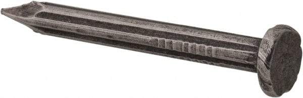 Value Collection - 9 Gauge, 1-1/2" OAL Masonry Nails - Fluted Shank, Grade 2 Steel, Uncoated - Exact Industrial Supply