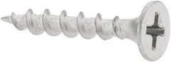 Value Collection - #6 Bugle Head, Phillips Steel Deck Screw - 1" OAL, Galvanized, Grade 2 - Exact Industrial Supply