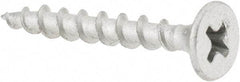 Value Collection - #6 Bugle Head, Phillips Steel Deck Screw - 1-1/4" OAL, Galvanized, Grade 2 - Exact Industrial Supply