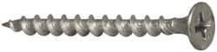 Value Collection - #6 Bugle Head, Phillips Steel Deck Screw - 1-5/8" OAL, Galvanized, Grade 2 - Exact Industrial Supply