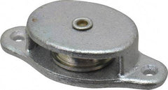 Value Collection - Single Side Side Mount Guidance Pulley - Sheave, 1-1/8 Inch Outside Diameter, Fibrous Rope, 1/4 Inch Diameter, 0.157 Inch to 0.168 Inch Mounting Hole Diameter Malleable Iron, Galvanized Finish - Exact Industrial Supply