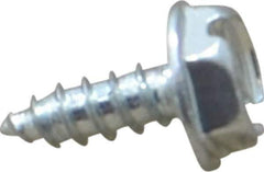 Value Collection - #6 Hex Washer Head Sheet Metal Screw - Steel, 3/8" Length Under Head, Grade 2 - Exact Industrial Supply