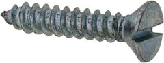 Value Collection - #6 Flat Head Slotted Sheet Metal Screw - Steel, 3/4" OAL, Grade 2 - Exact Industrial Supply