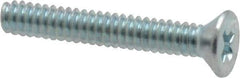 Value Collection - #4-40 UNC, 3/4" OAL Phillips Drive Machine Screw - Flat Head, Grade 2 Steel, Zinc-Plated Finish, Without Washer - Exact Industrial Supply