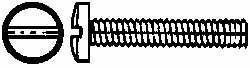 Value Collection - #4-40 UNC, 5/8" Length Under Head Slotted Drive Machine Screw - Binding Head, Grade J82 Steel, Zinc-Plated Finish, Without Washer - Exact Industrial Supply