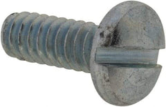 Value Collection - #4-40 UNC, 5/16" Length Under Head Slotted Drive Machine Screw - Binding Head, Grade J82 Steel, Zinc-Plated Finish, Without Washer - Exact Industrial Supply