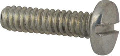 Value Collection - #4-40 UNC, 7/16" Length Under Head Slotted Drive Machine Screw - Binding Head, Grade J82 Steel, Zinc-Plated Finish, Without Washer - Exact Industrial Supply