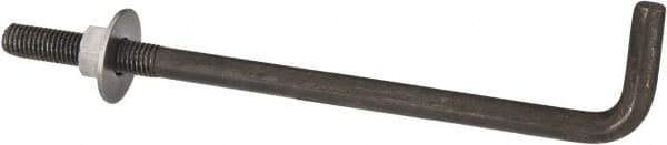 Value Collection - 5/8-11, 12" OAL Bent Anchor Bolt - Grade 2 Steel - Exact Industrial Supply