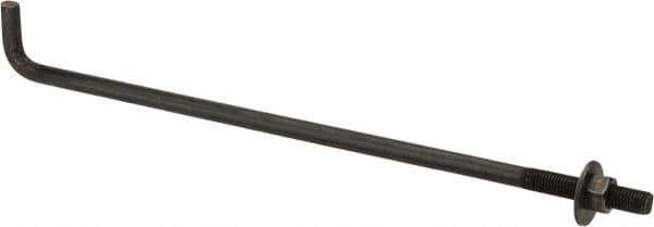 Value Collection - 3/4-10, 24" OAL Bent Anchor Bolt - Grade 2 Steel - Exact Industrial Supply