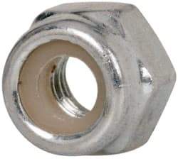 Value Collection - M4x0.70 Metric Coarse Grade 8 Hex Lock Nut with Nylon Insert - 5mm High, Zinc-Plated Finish - Exact Industrial Supply