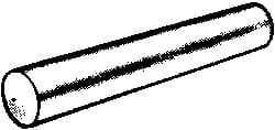 Value Collection - Size 9, 0.5182" Small End Diam, 0.591" Large End Diam, Passivated Stainless Steel Taper Pin - Grade 303, 18-8, 3-1/2" OAL, 3-1/2 Pin Length - Exact Industrial Supply
