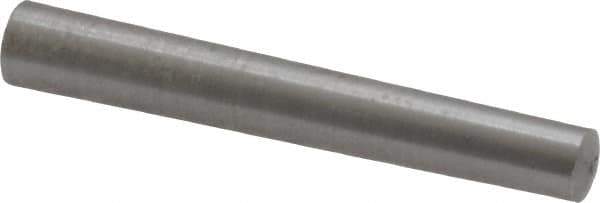 Value Collection - Size 4, 0.2136" Small End Diam, 0.25" Large End Diam, Uncoated Steel Taper Pin - Grade C-12L14, 1-3/4" OAL, 1-3/4 Pin Length - Exact Industrial Supply